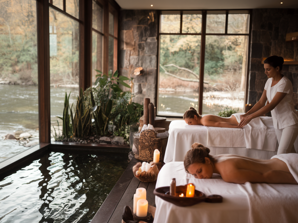 Can i plan a wellness day in york under £75 including spa treatment, riverside lunch and transport