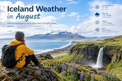 Conditions météo en Islande durant lété: Iceland weather in August